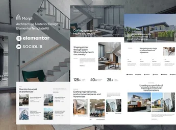 Morph – Architecture & Interior Design Elementor Template Kit