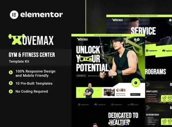 MoveMax – Gym & Fitness Center Elementor Template Kit