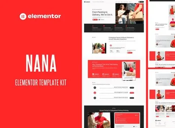 Nana – Packers & Movers Service Elementor Template Kit