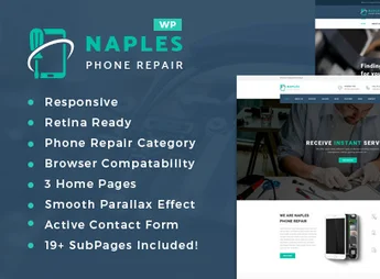 Naples – Phone Repair Shop WordPress Theme