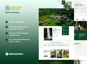 Natura – Nature Cottages Elementor Template Kit