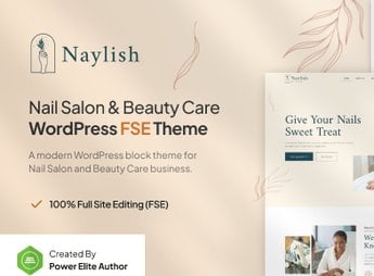 Naylish – Nail Salon & Beauty Care FSE WordPress Theme
