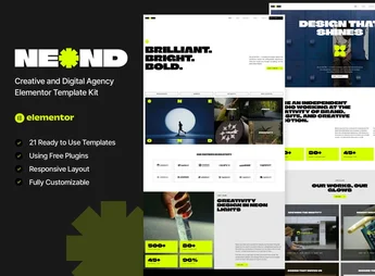 Neond – Creative & Digital Agency Elementor Template Kit