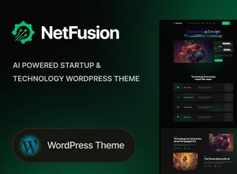 NetFusion – AI Powered Startup & Technology WordPress Theme