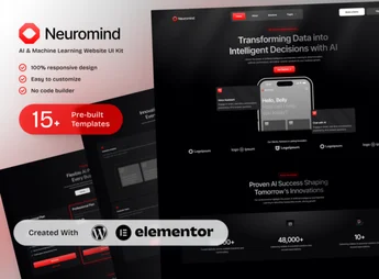 NeuroMind – AI & Machine Learning Elementor Template Kit