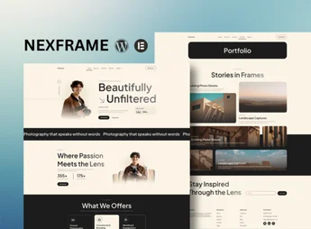 Nexframe – Photography & Portfolio Elementor Kit