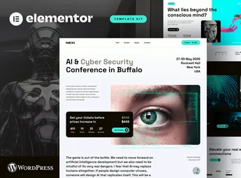 Nexi – AI & Cyber Security Event Conference Elementor Pro Template Kit
