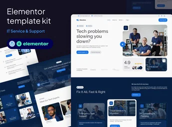 Nexolve – IT Service & Support Elementor Template Kit