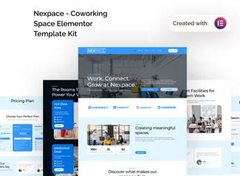 Nexpace – Coworking Space Elementor Template Kit