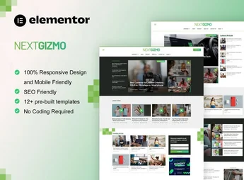 NextGizmo – Gadget News & Magazine Elementor Template Kit
