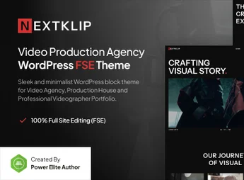 Nextklip – Video Production Agency Gutenverse FSE WordPress Block Theme