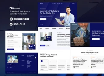 Nexware – IT Solution & Tech Agency Elementor Template Kit