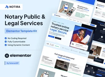 Notira – Notary Public & Legal Services Elementor Pro Template Kit
