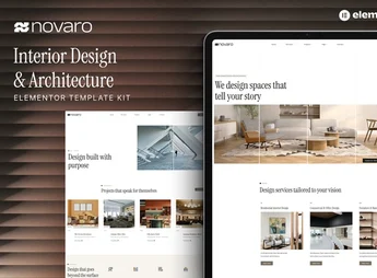 Novaro – Interior Design & Architecture Elementor Template Kit