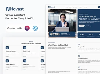 Novast – Virtual Assistant Elementor Template Kit