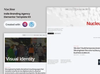 Nucleus – Indie Branding Agency Elementor Template Kit