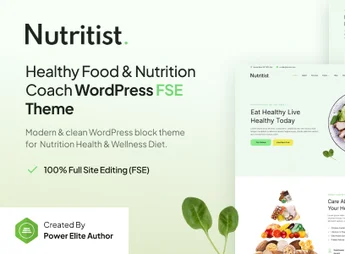 Nutritist – Healthy Food & Nutrition Coach FSE WordPress Theme