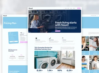 Nuuci – Modern Fresh Laundry Service Elementor Template Kit
