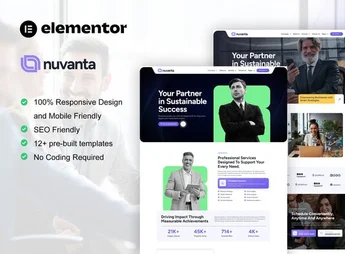 Nuvanta – Business Coach & Consulting Elementor Pro Template Kit