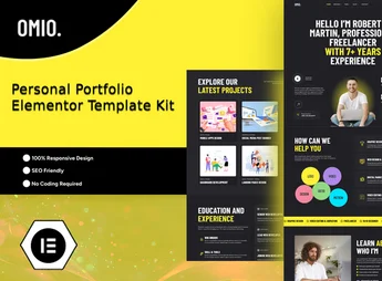 Omio – Modern Personal Portfolio Elementor Template Kit