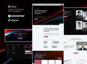 Omni – AI Agency & Tech Company Elementor Template Kit