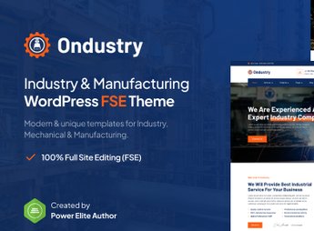 Ondustry – Industry & Manufacturing FSE WordPress Theme