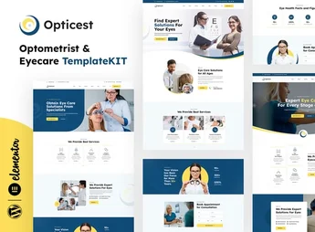 Opticest – Optometrist & Eyecare Elementor Template Kit