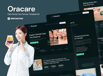 Oracare – Dental Care Service Website Elementor Template Kits