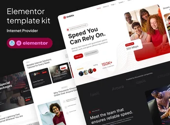 Orbitix – Broadband & Internet Provider Elementor Template Kit
