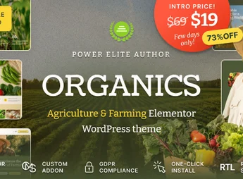 Organics – Agriculture & Food Farm WordPress Theme