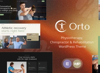 Orto – Physiotherapy, Chiropractor & Rehabilitation WordPress Theme