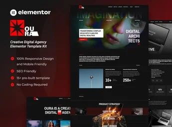 Oura – Creative Digital Agency Elementor Template Kit