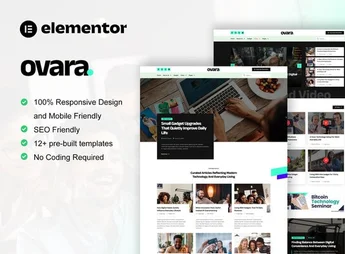Ovara – Modern Blog Elementor Pro Template Kit