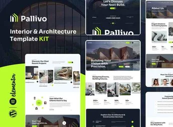 Pallivo – Interior & Architecture Elementor Template Kit