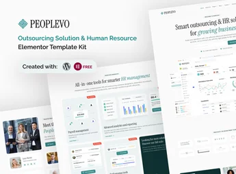 Peoplevo – Outsourcing Solution & Human Resource Elementor Template Kit