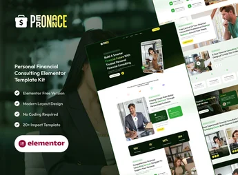 Peronance – Personal Financial Consulting Elementor Template Kit