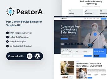 Pestora – Pest Control Services Elementor Template Kit