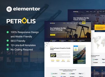 Petrolis – Oil Company & Industrial Elementor Pro Template Kit