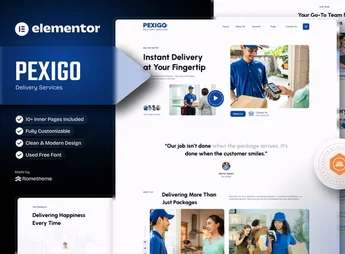 Pexigo – Delivery Services Elementor Template Kit