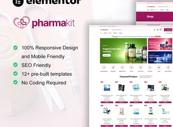 Pharmakit – Elementor Template kit for Medical Store