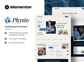 Physio – Physiotherapy & Chiropractic Elementor Template Kit