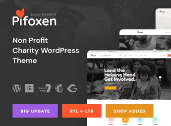Pifoxen – Nonprofit Charity WordPress Theme