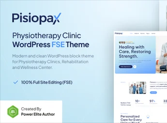 Pisiopax – Physiotherapy Clinic Gutenverse FSE WordPress Block Theme