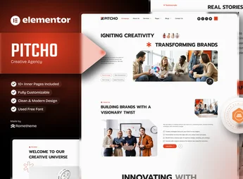 Pitcho – Creative Agency Elementor Template Kit