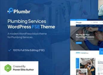 Plumbr – Plumbing Services FSE WordPress Theme