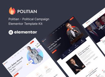 Politian – Political Campaign & Elections Elementor Template Kit