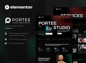 Portee – Creative Digital Agency Elementor Template Kit