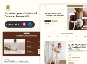 Postura – Physiotherapy & Chiropractic Elementor Template Kit