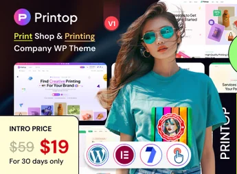 Printop – Print Shop & Printing Company WordPress Theme