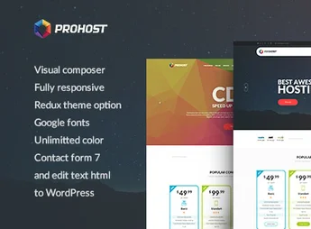 ProHost – Power Pack Hosting WordPress Theme